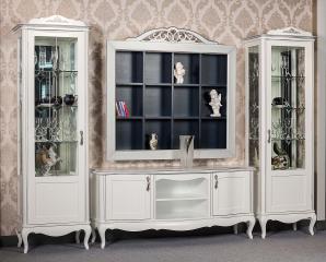 Фото горки "Афина" (состоит из двух пеналов и тумбы ТВ) на выставке Design Living Tendency Kyiv 2016